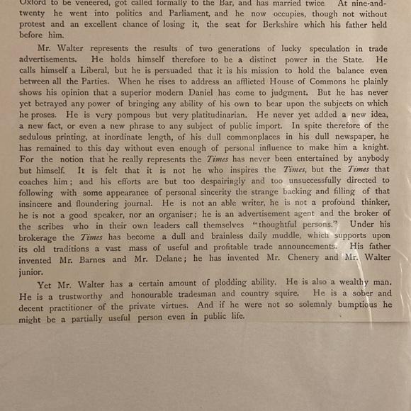 1881 Vanity Fair Spy “The Times” Lythograph - Picture 8 of 9